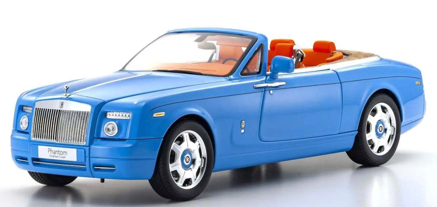 Kyosho 1:18 - Rolls-Royce Phantom Drophead Coupé 2007 Light Blue