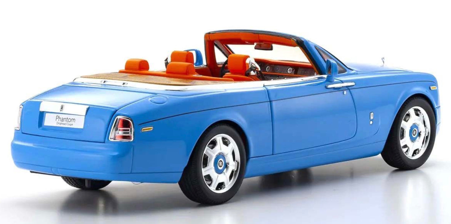 Kyosho 1:18 - Rolls-Royce Phantom Drophead Coupé 2007 Light Blue