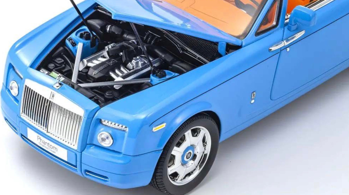 Kyosho 1:18 - Rolls-Royce Phantom Drophead Coupé 2007 Light Blue