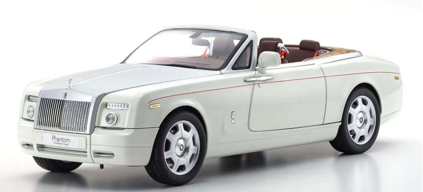 Kyosho 1:18 - Rolls-Royce Phantom Drophead Coupé 2007 English White