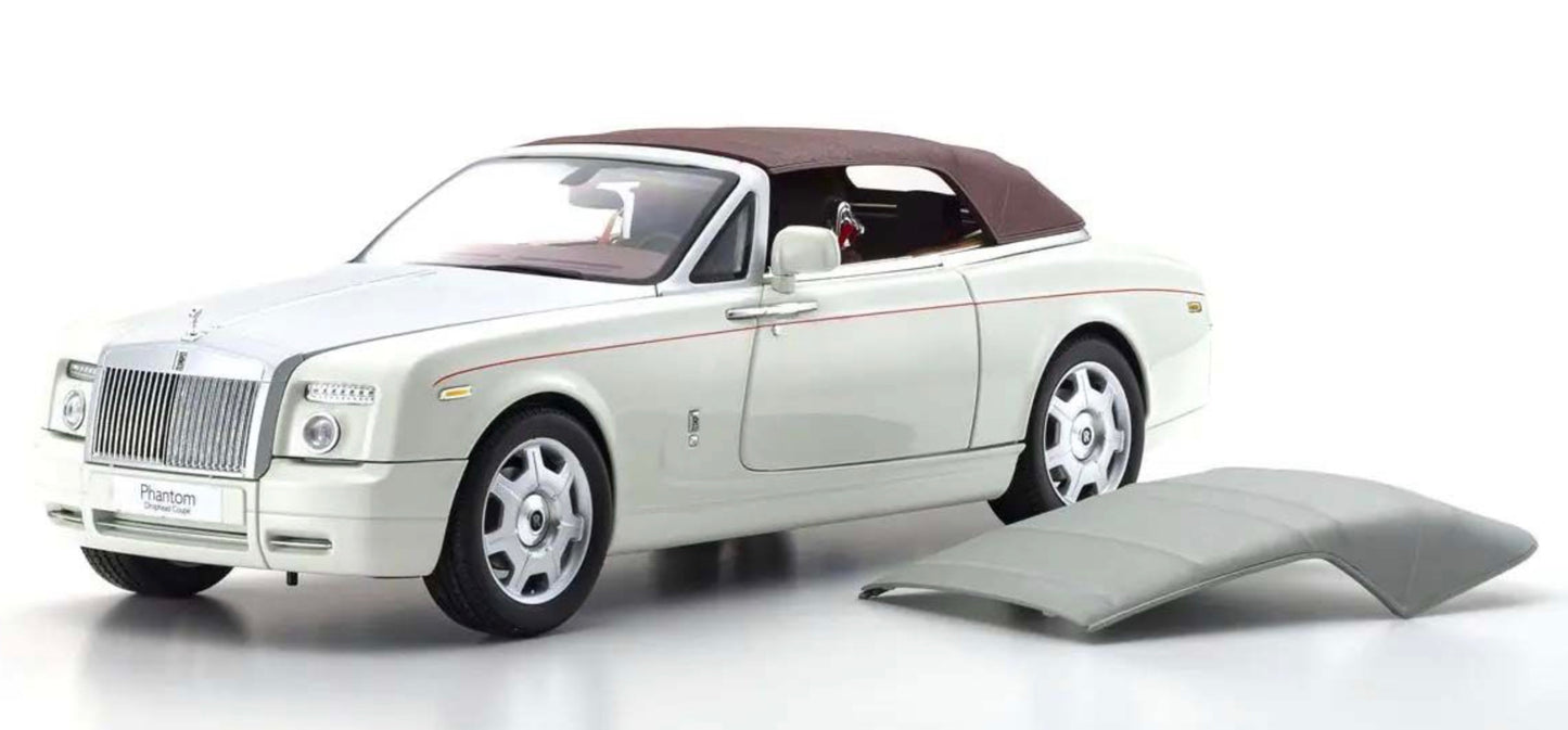 Kyosho 1:18 - Rolls-Royce Phantom Drophead Coupé 2007 English White