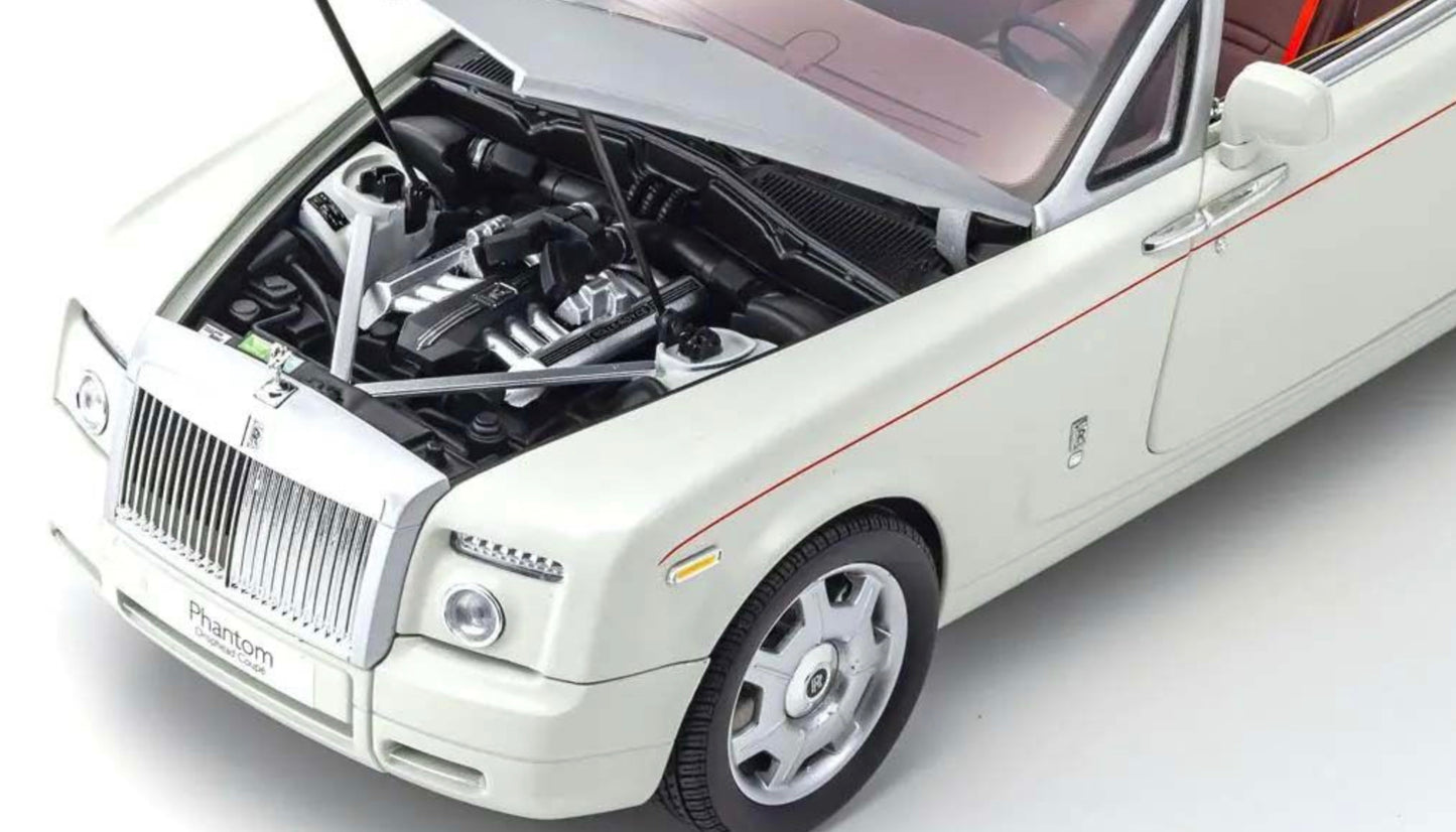 Kyosho 1:18 - Rolls-Royce Phantom Drophead Coupé 2007 English White