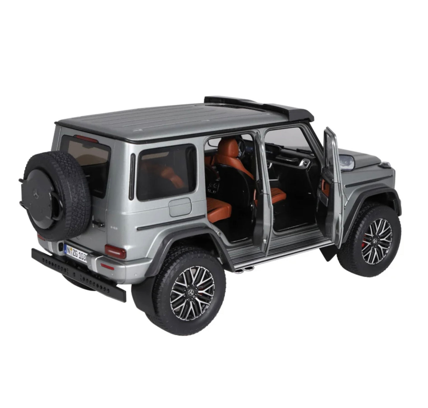 NZG 1:12 - Mercedes AMG G 63 4x4² W463 Standard, platin magno