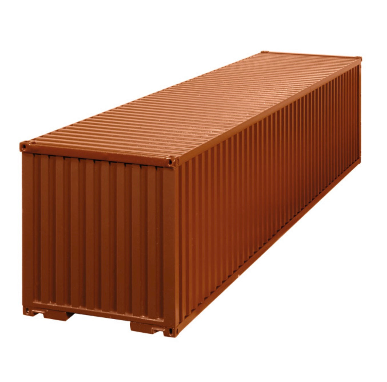 NZG 1:18 - Trailer International & 40 Ft Container "Brown/Red"