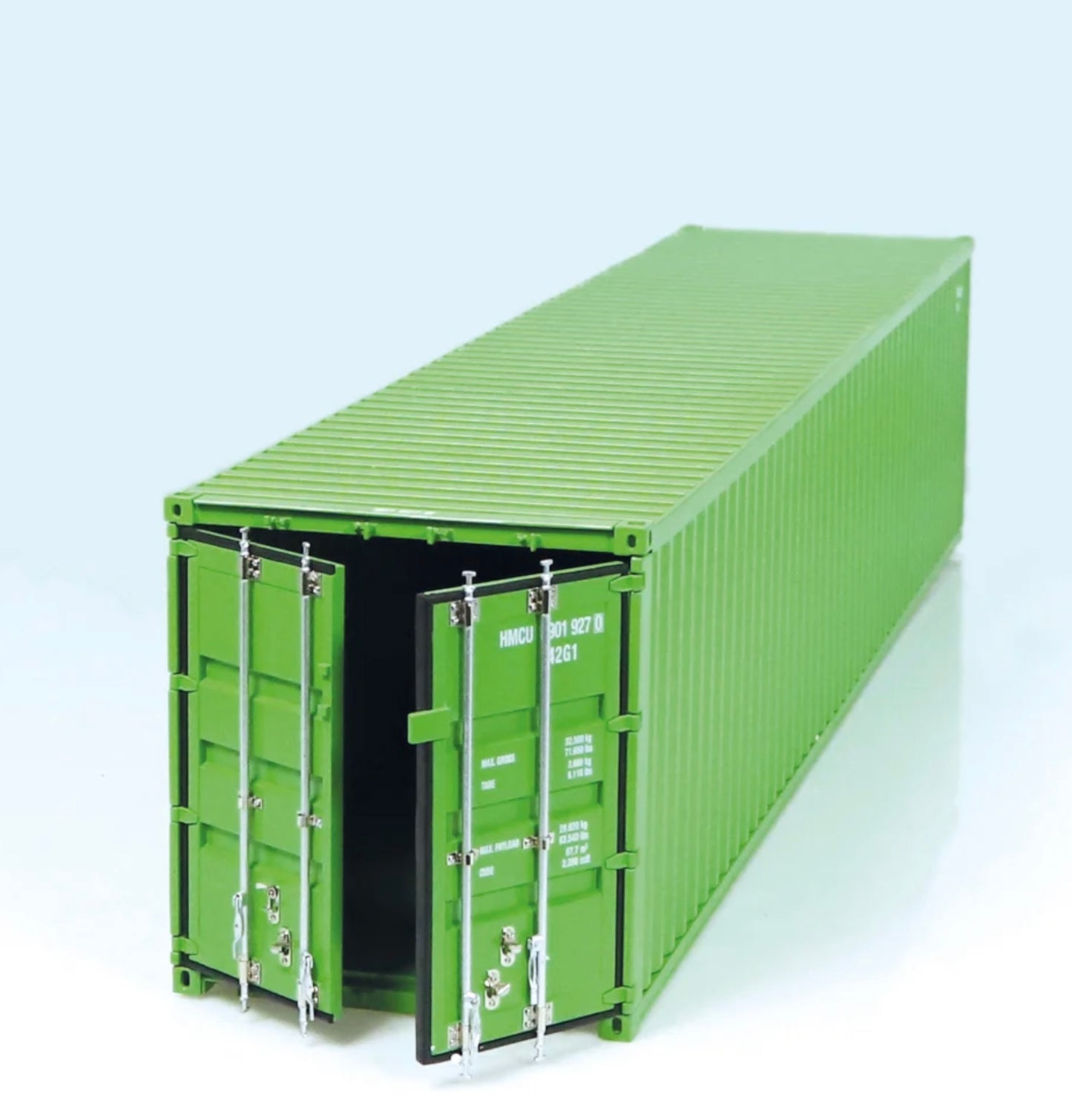 NZG 1:18 - Trailer EU & 40 Ft Container "Green"
