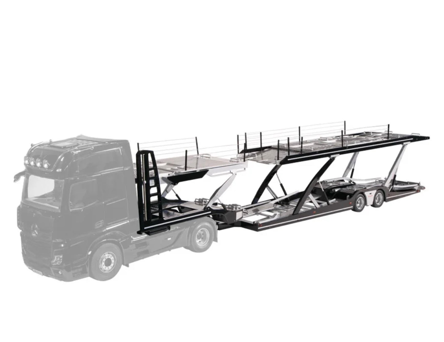 NZG 1:18 - LOHR Autotransporter Black