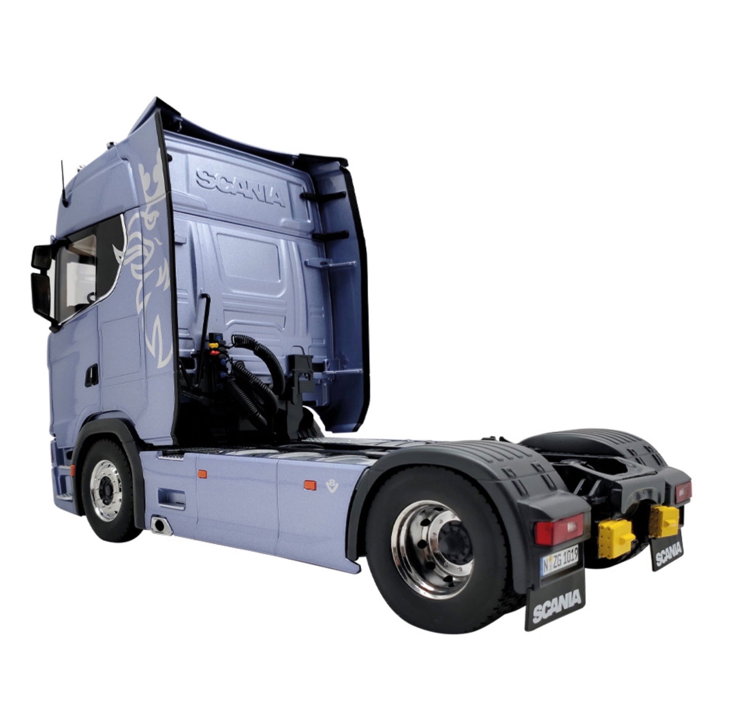 NZG 1:18 - Scania V8 730S 4x2 fictionblue met Greif logo