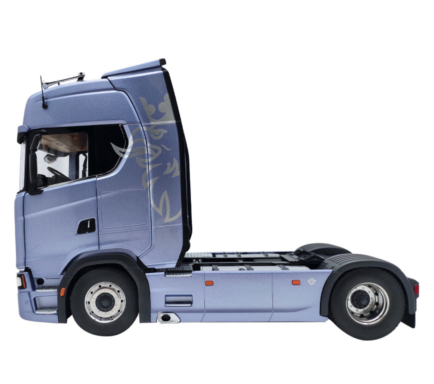 NZG 1:18 - Scania V8 730S 4x2 fictionblue met Greif logo