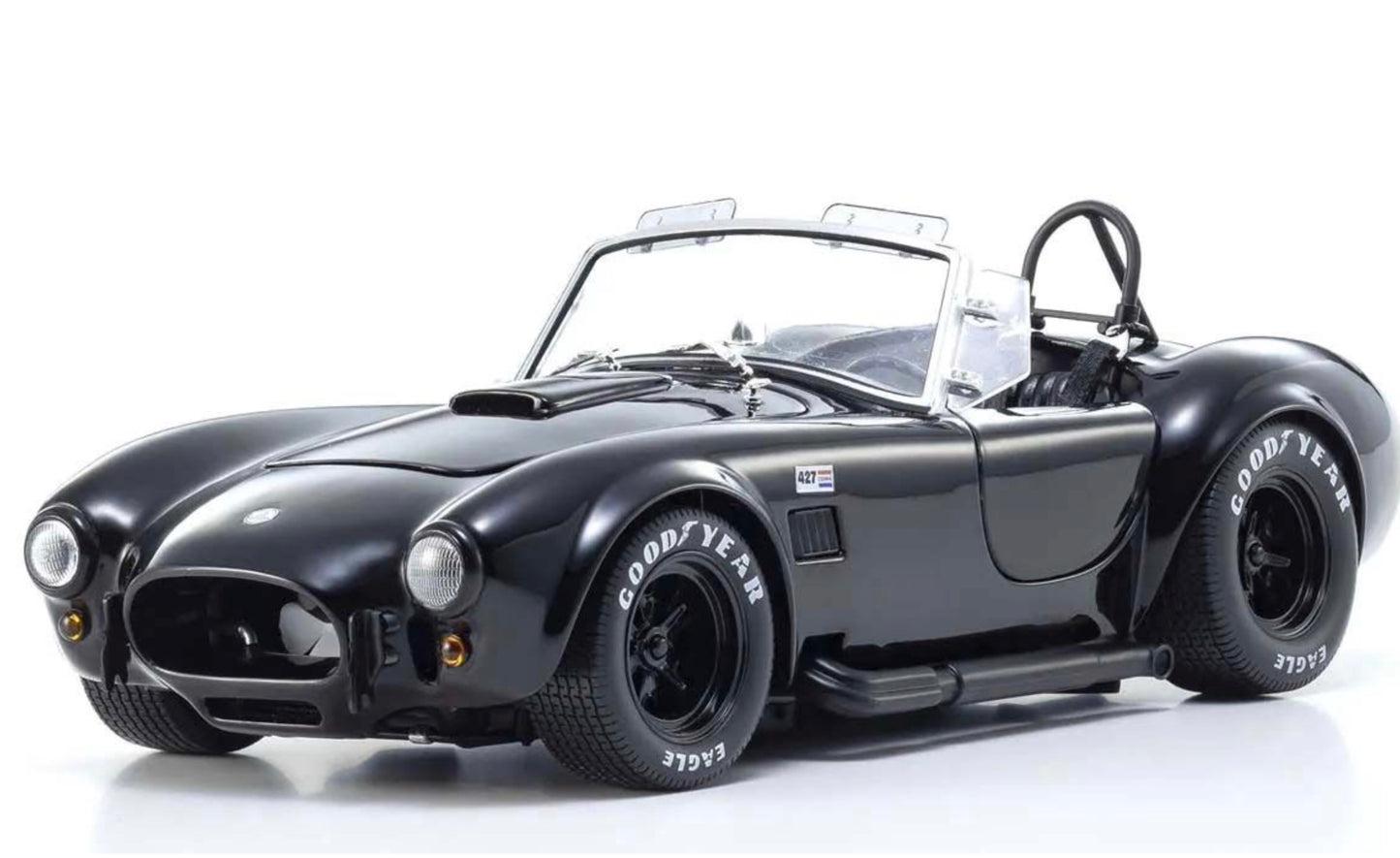 Kyosho 1:18 - Kyosho 1:18 Shelby Cobra 427 S/C Spider 1962 Black