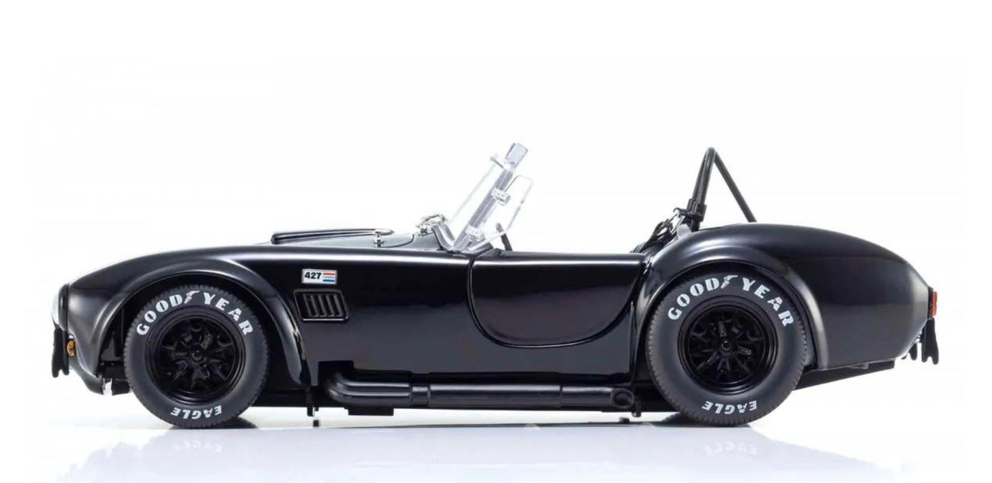 Kyosho 1:18 - Kyosho 1:18 Shelby Cobra 427 S/C Spider 1962 Black