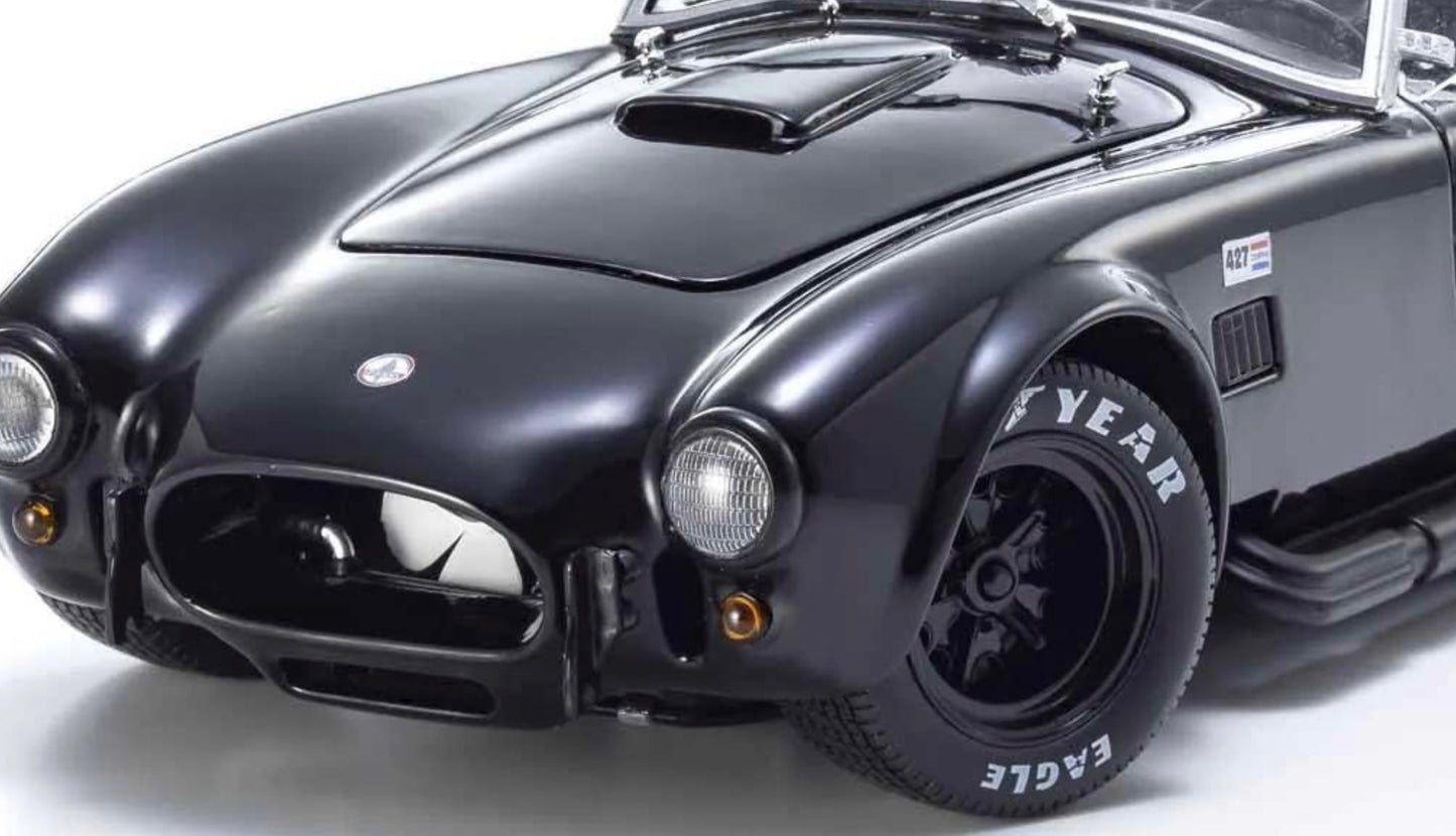 Kyosho 1:18 - Kyosho 1:18 Shelby Cobra 427 S/C Spider 1962 Black