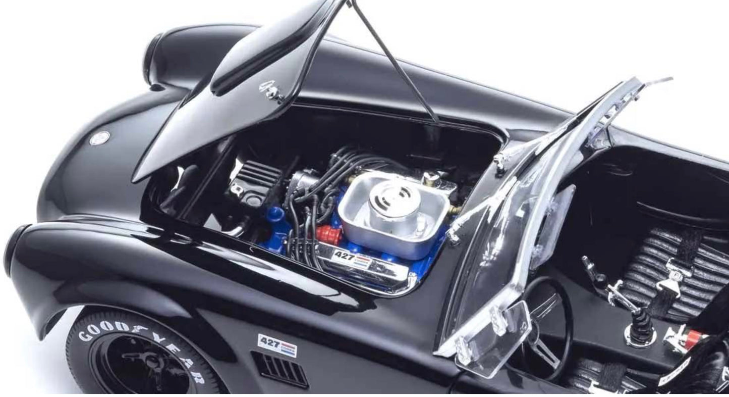 Kyosho 1:18 - Kyosho 1:18 Shelby Cobra 427 S/C Spider 1962 Black