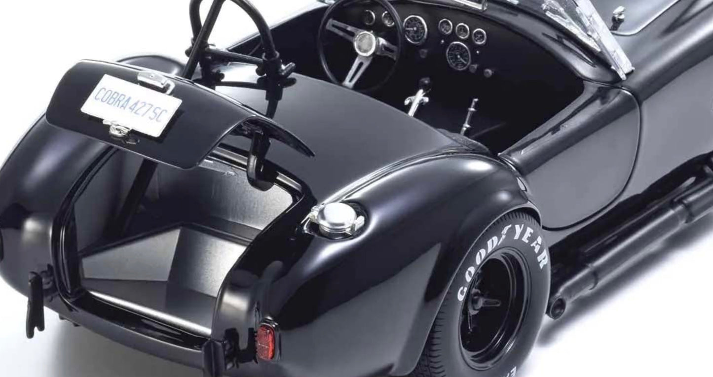 Kyosho 1:18 - Kyosho 1:18 Shelby Cobra 427 S/C Spider 1962 Black