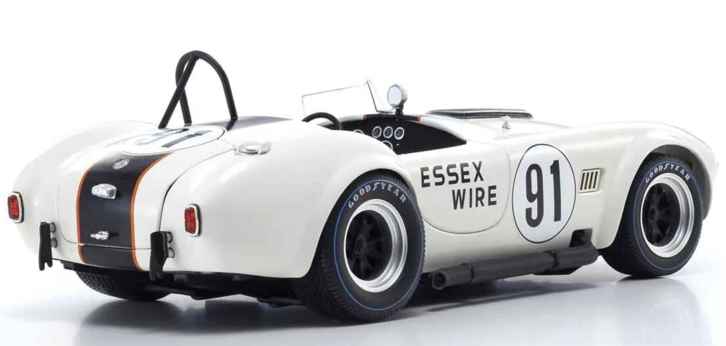 Kyosho 1:18 - Kyosho 1:18 Shelby Cobra 427 S/C Essex Wire Bridgehampton 1965 Nr.91