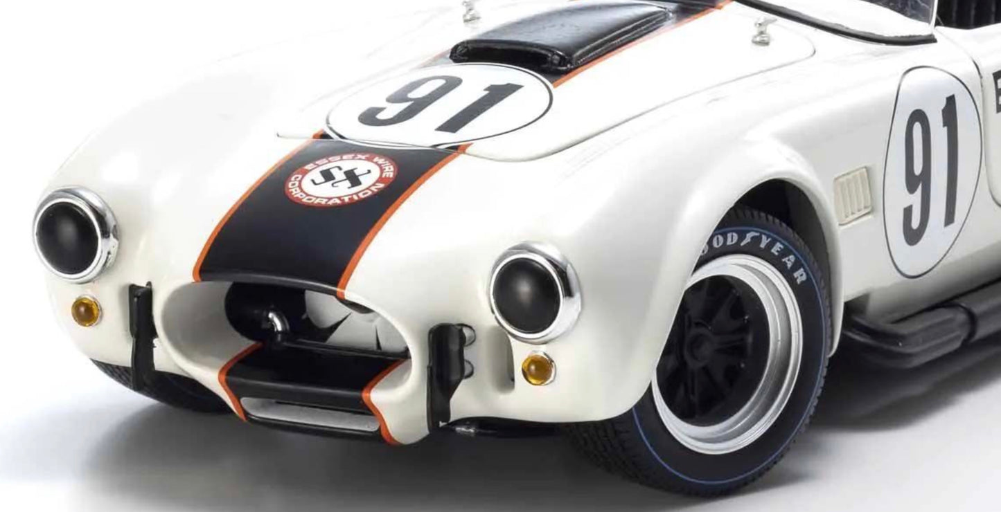 Kyosho 1:18 - Kyosho 1:18 Shelby Cobra 427 S/C Essex Wire Bridgehampton 1965 Nr.91
