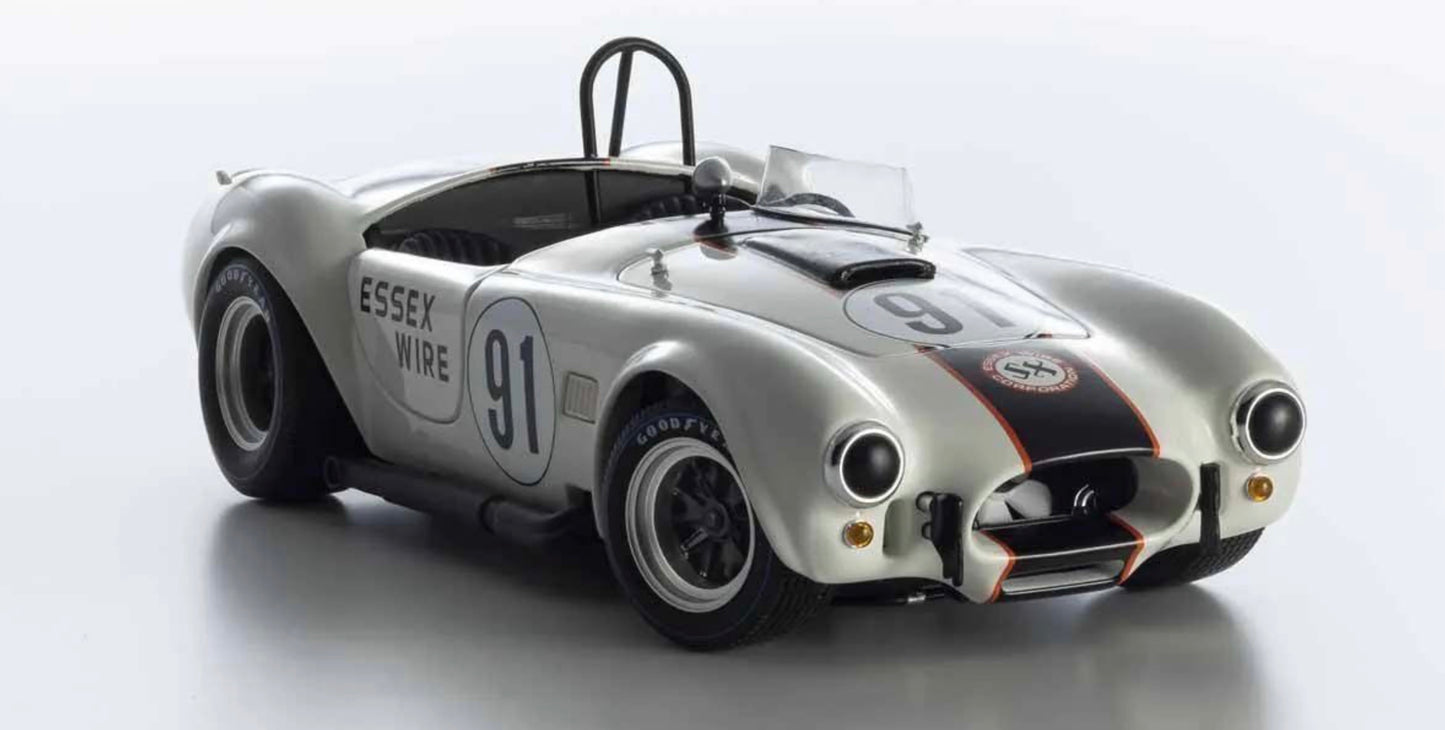 Kyosho 1:18 - Kyosho 1:18 Shelby Cobra 427 S/C Essex Wire Bridgehampton 1965 Nr.91