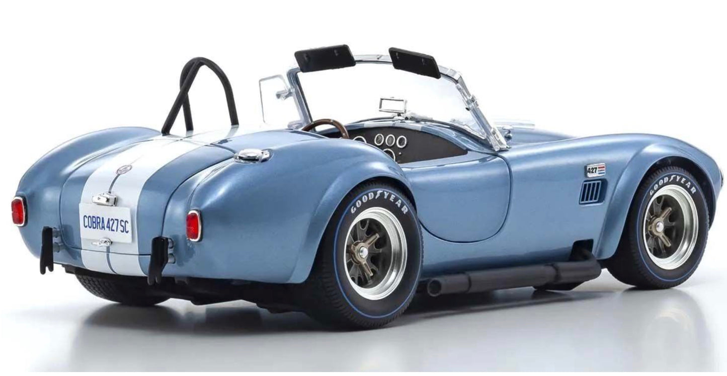 Kyosho 1:18 - Shelby Cobra 427 S/C Spider 1962 Light Blue-White
