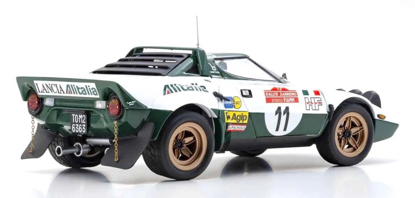 Kyosho 1:18 - Lancia Stratos HF B.Waldegaard Winner San Remo 1975 Nr.11