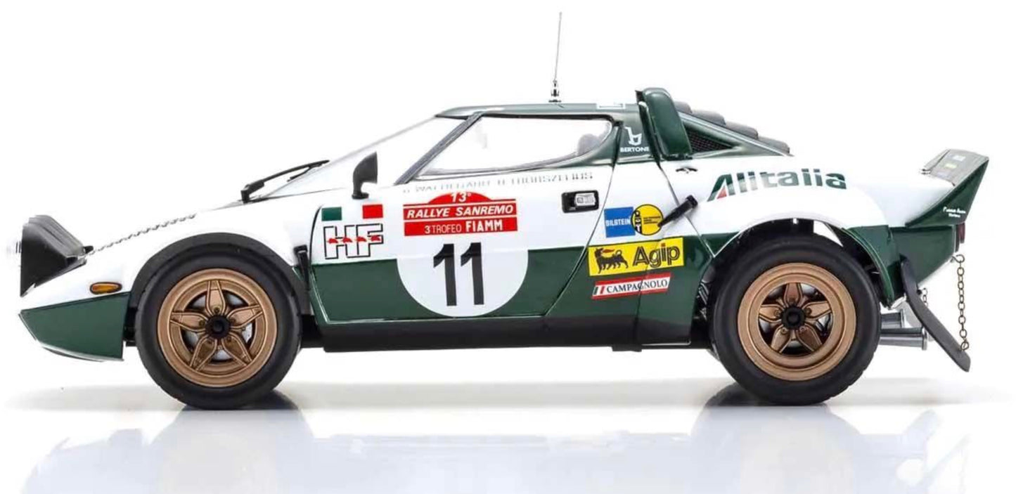 Kyosho 1:18 - Lancia Stratos HF B.Waldegaard Winner San Remo 1975 Nr.11