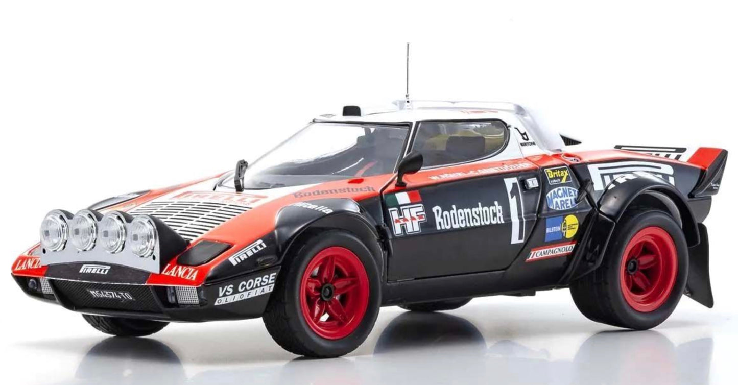 Kyosho 1:18 - Lancia Stratos HF S.Munari Winner Monte Carlo1977 Nr.1