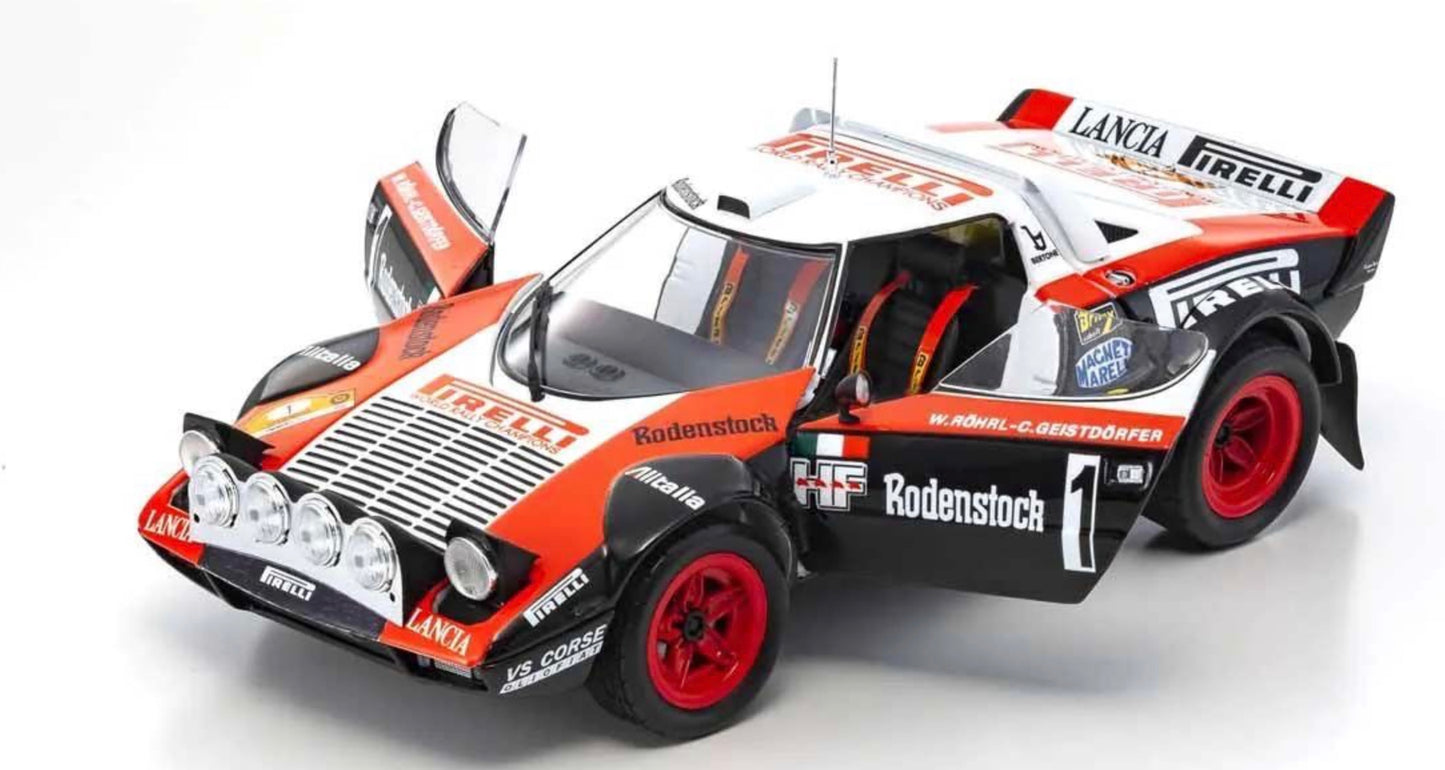 Kyosho 1:18 - Lancia Stratos HF S.Munari Winner Monte Carlo1977 Nr.1