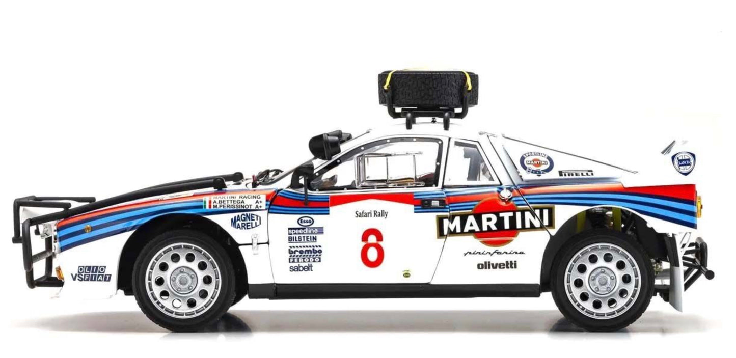 Kyosho 1:18 - Lancia Rally 037 A.Bettega Safari Rally 1985 Nr.8