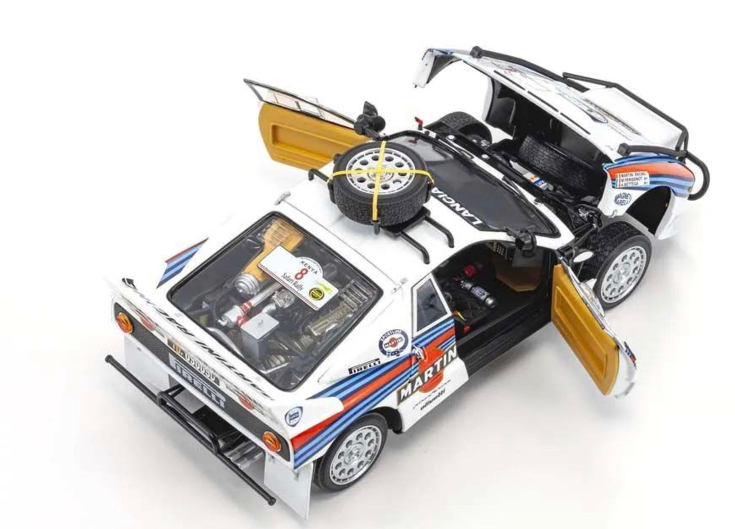 Kyosho 1:18 - Lancia Rally 037 A.Bettega Safari Rally 1985 Nr.8
