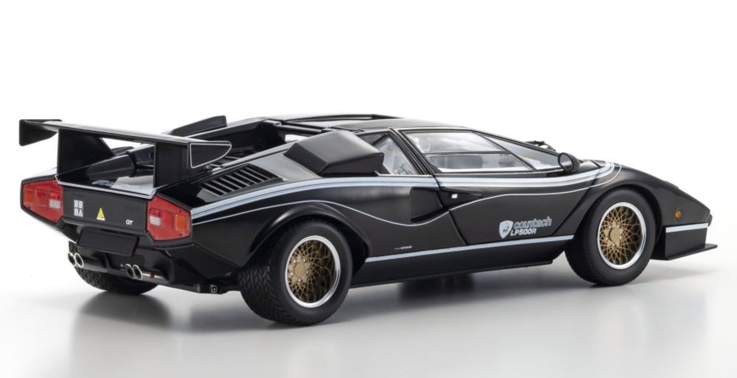 Kyosho 1:18 - Lamborghini Countach LP500R Black-White