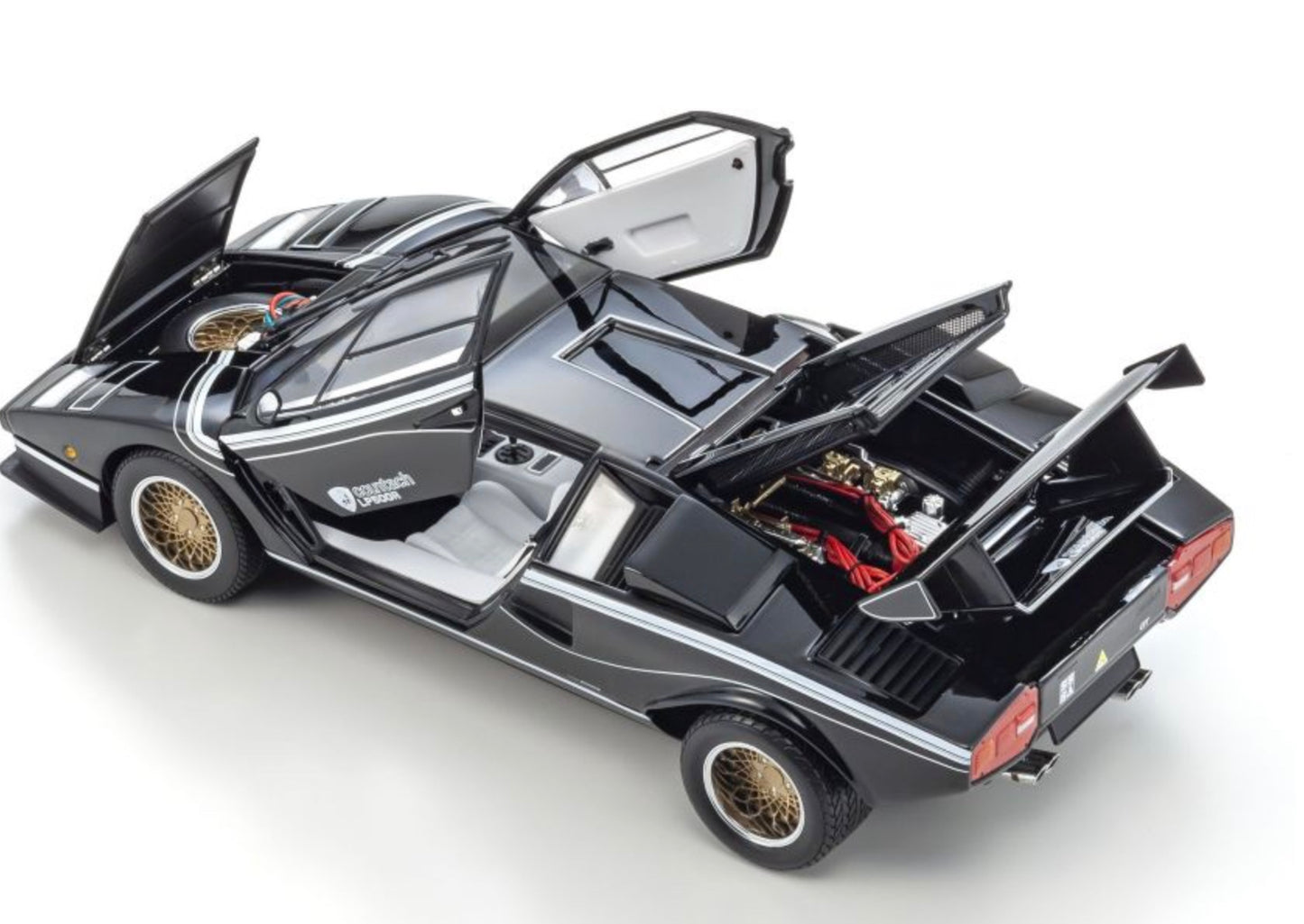 Kyosho 1:18 - Lamborghini Countach LP500R Black-White