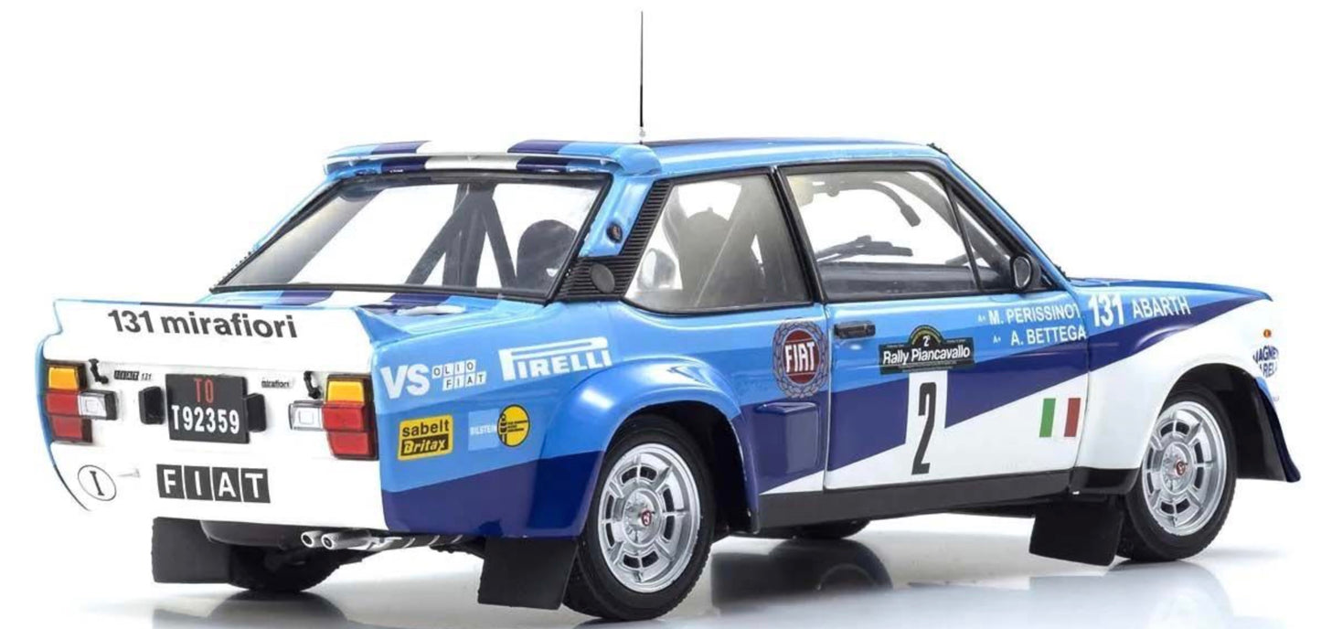 Kyosho 1:18 - Fiat 131 Abarth A.Bettega Winner Piancavallo 1981 Nr.2