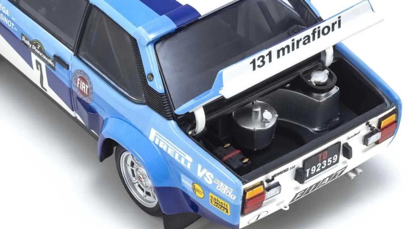 Kyosho 1:18 - Fiat 131 Abarth A.Bettega Winner Piancavallo 1981 Nr.2