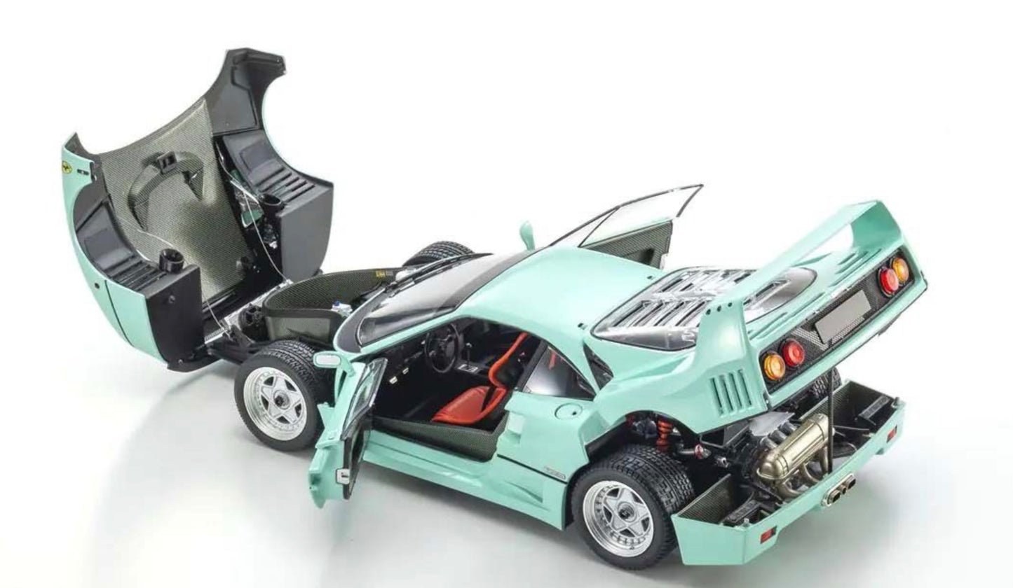 Kyosho 1:18 - Ferrari F40 Mint Green 1987 Die-Cast Collection