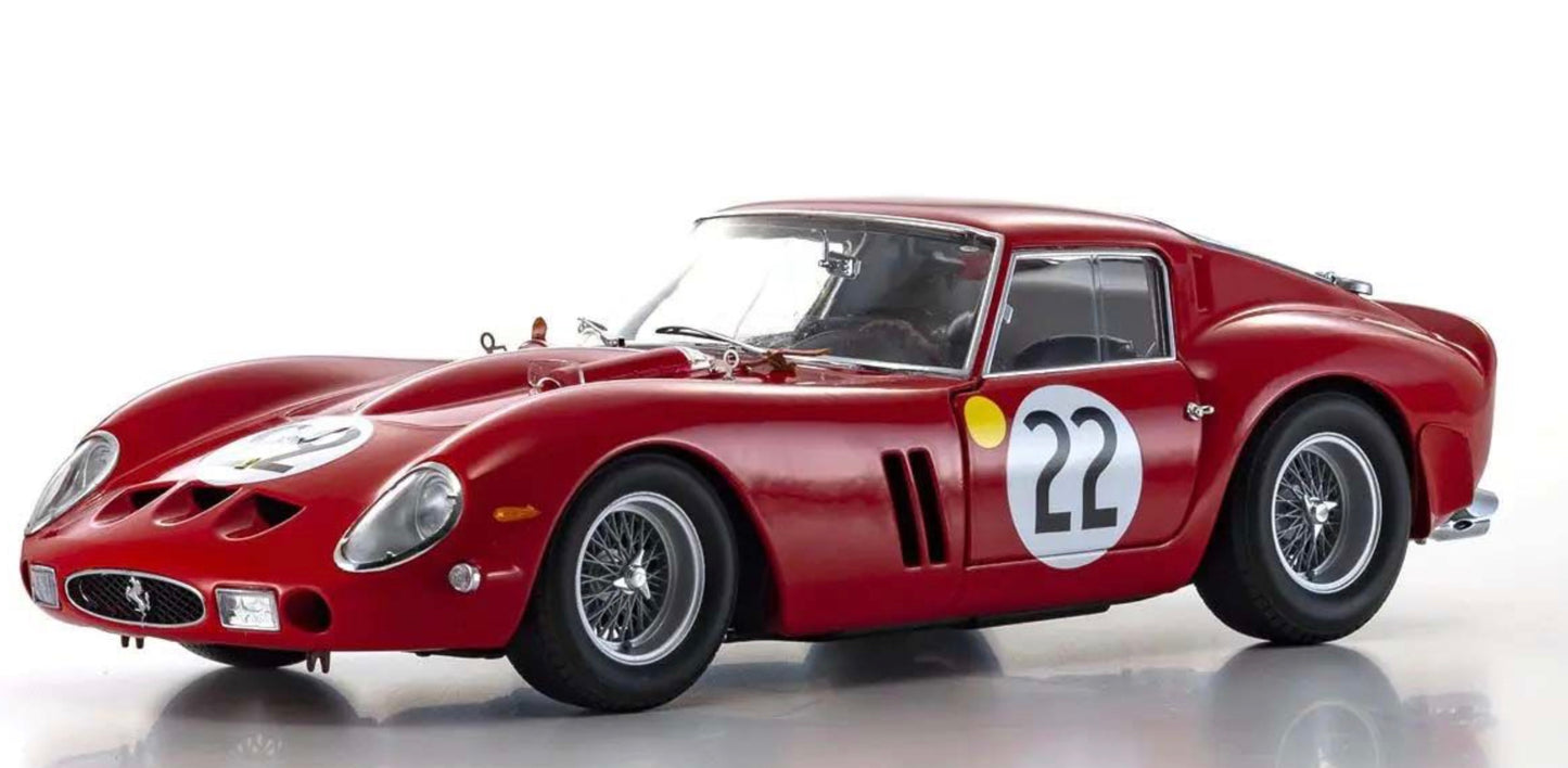 Kyosho 1:18 - Ferrari 250 GTO 3rd Over All LM 1962 Nr.22 Blaton/Dernier