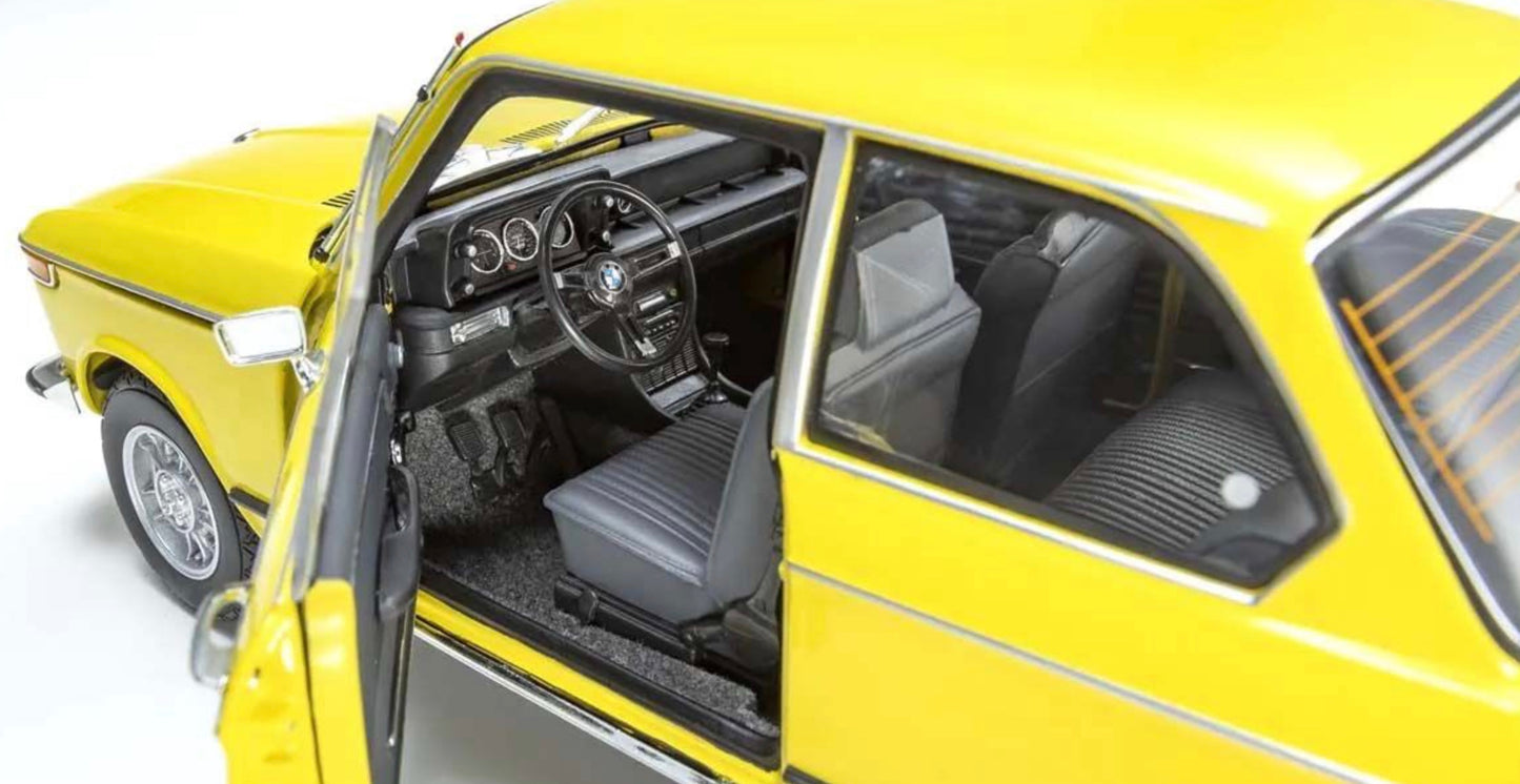 Kyosho 1:18 - BMW 2002 Tii 1972 Yellow