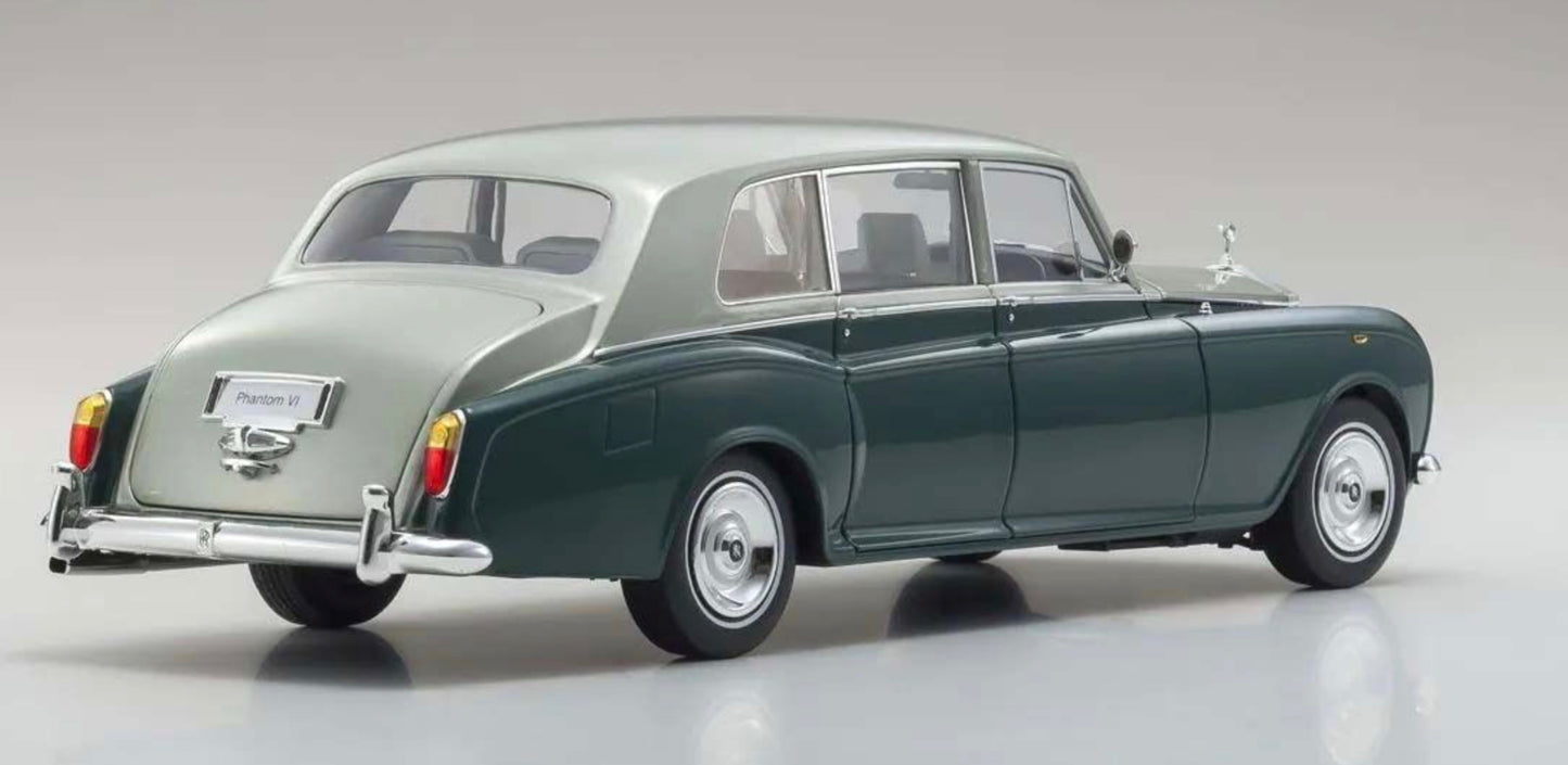 Kyosho 1:18 - Rolls-Royce Phantom VI EWB 1968 Green-Silver