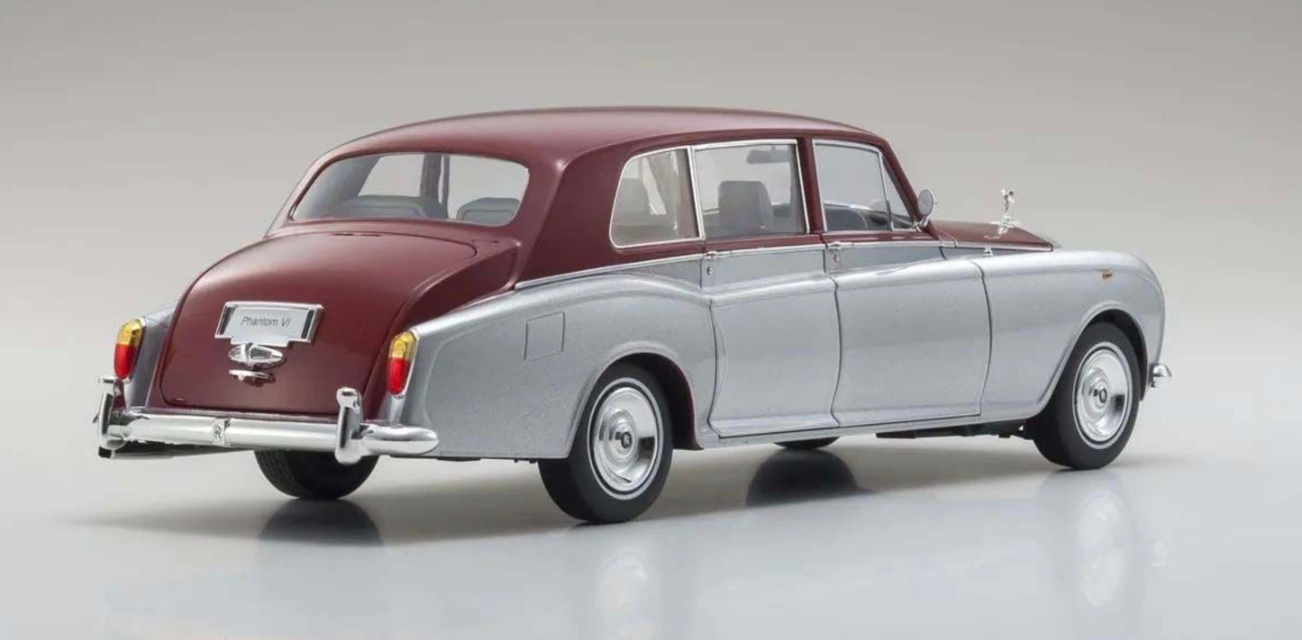 Kyosho 1:18 - Rolls-Royce Phantom VI EWB 1968 Silver-Red
