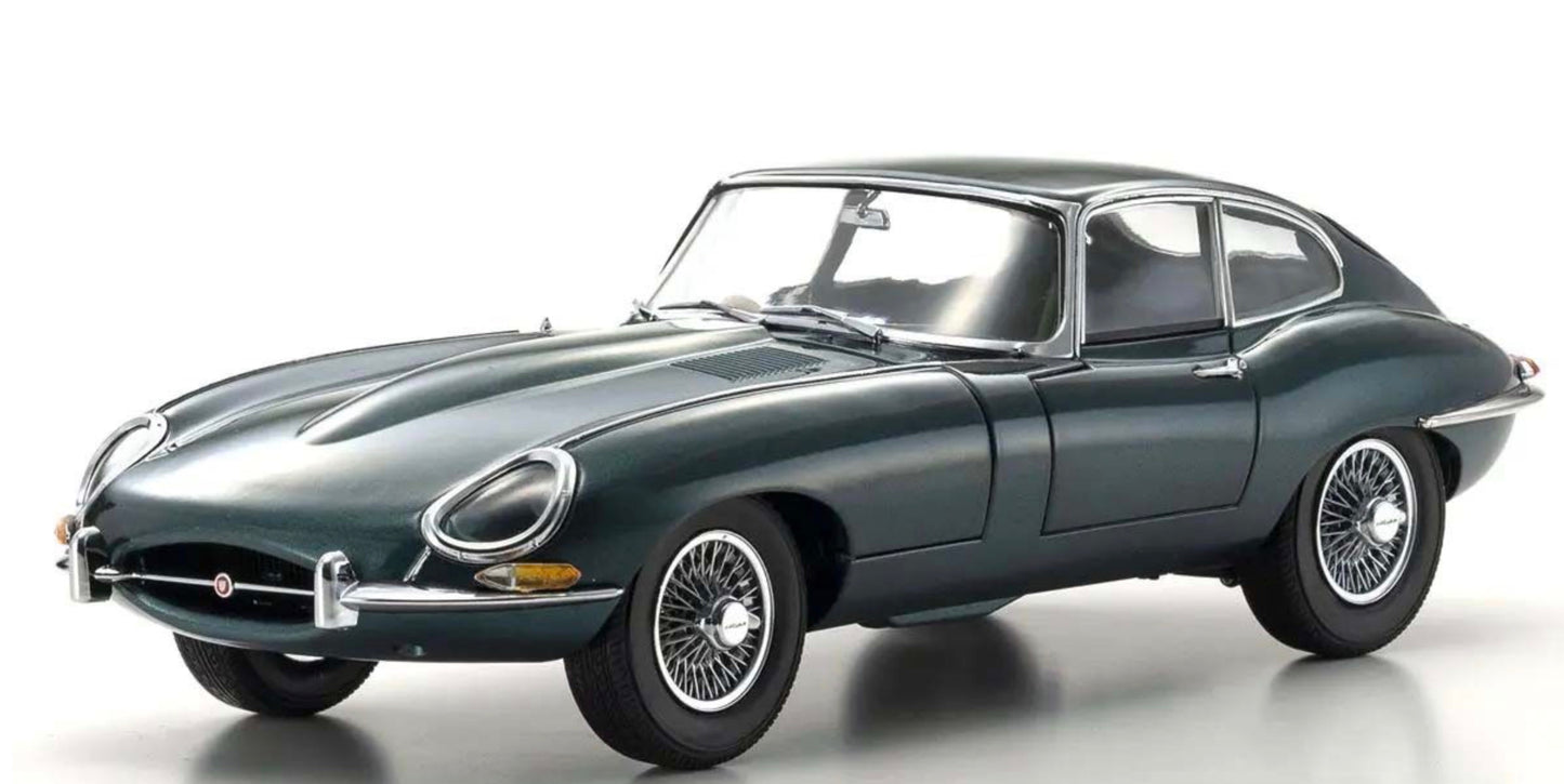 Kyosho 1:18 - Jaguar E-Type 3.8L Coupe MK1 1961 Dark Green