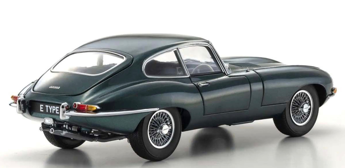 Kyosho 1:18 - Jaguar E-Type 3.8L Coupe MK1 1961 Dark Green