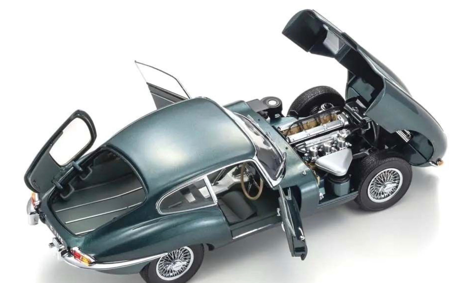 Kyosho 1:18 - Jaguar E-Type 3.8L Coupe MK1 1961 Dark Green