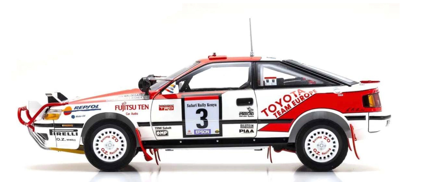 Kyosho 1:18 - oyota Celica GT-Four B.Waldegard Winner Safari 1990 Nr.3