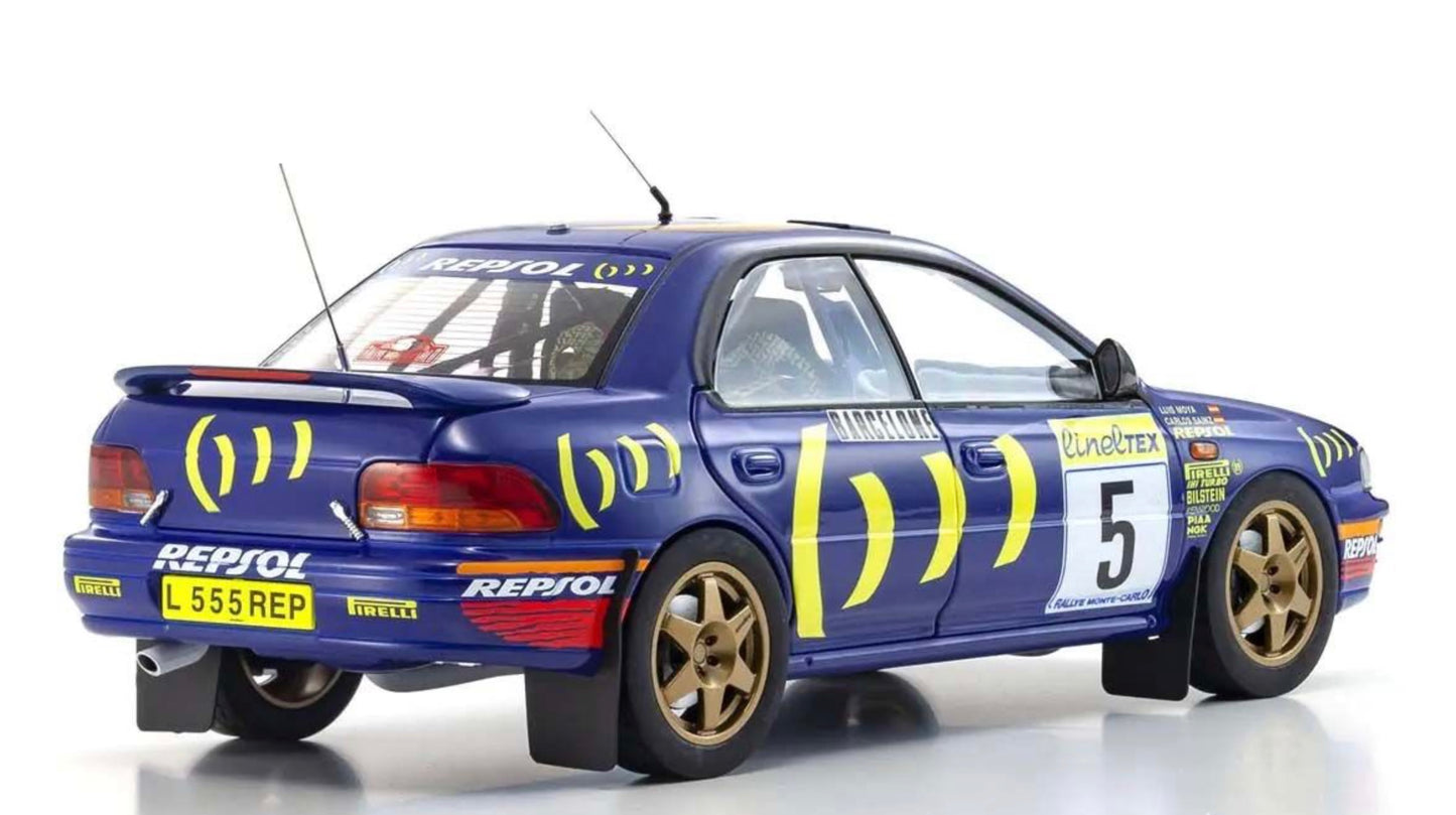 Kyosho 1:18 - Subaru Impreza Carlos Sainz Winner Monte Carlo 1995 Nr.5