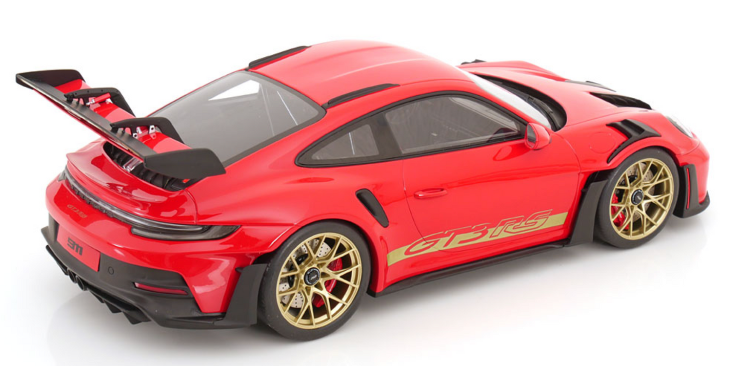GT-Spirit 1:12 PORSCHE 911 (992) GT3 RS 2021 ROOD / GOUD