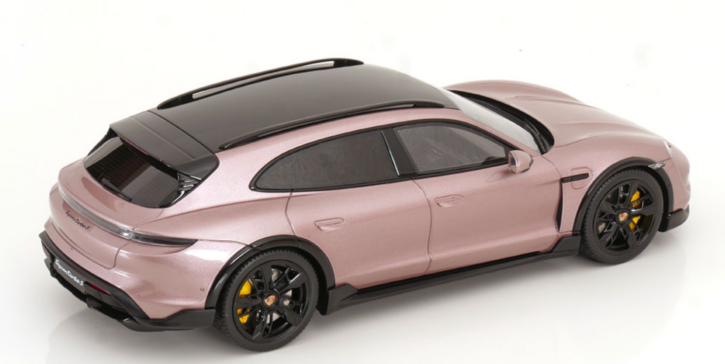 GT-Spirit 1:18 Porsche Taycan Turbo S Cross Turismo 2022 Pink Metallic