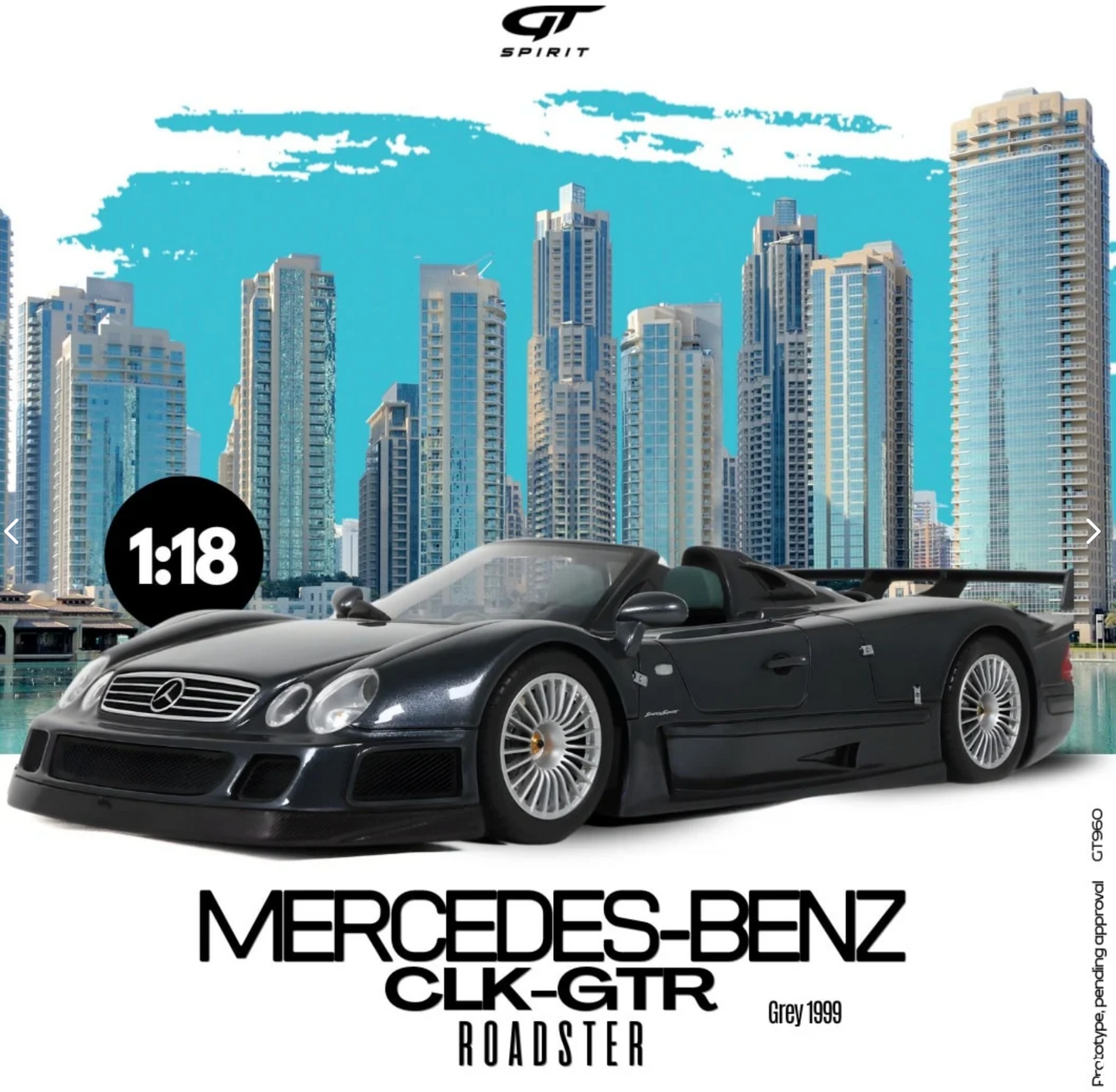 GT-Spirit 1:18 Mercedes-Benz CLK-GTR Roadster 1999 Pre-Order