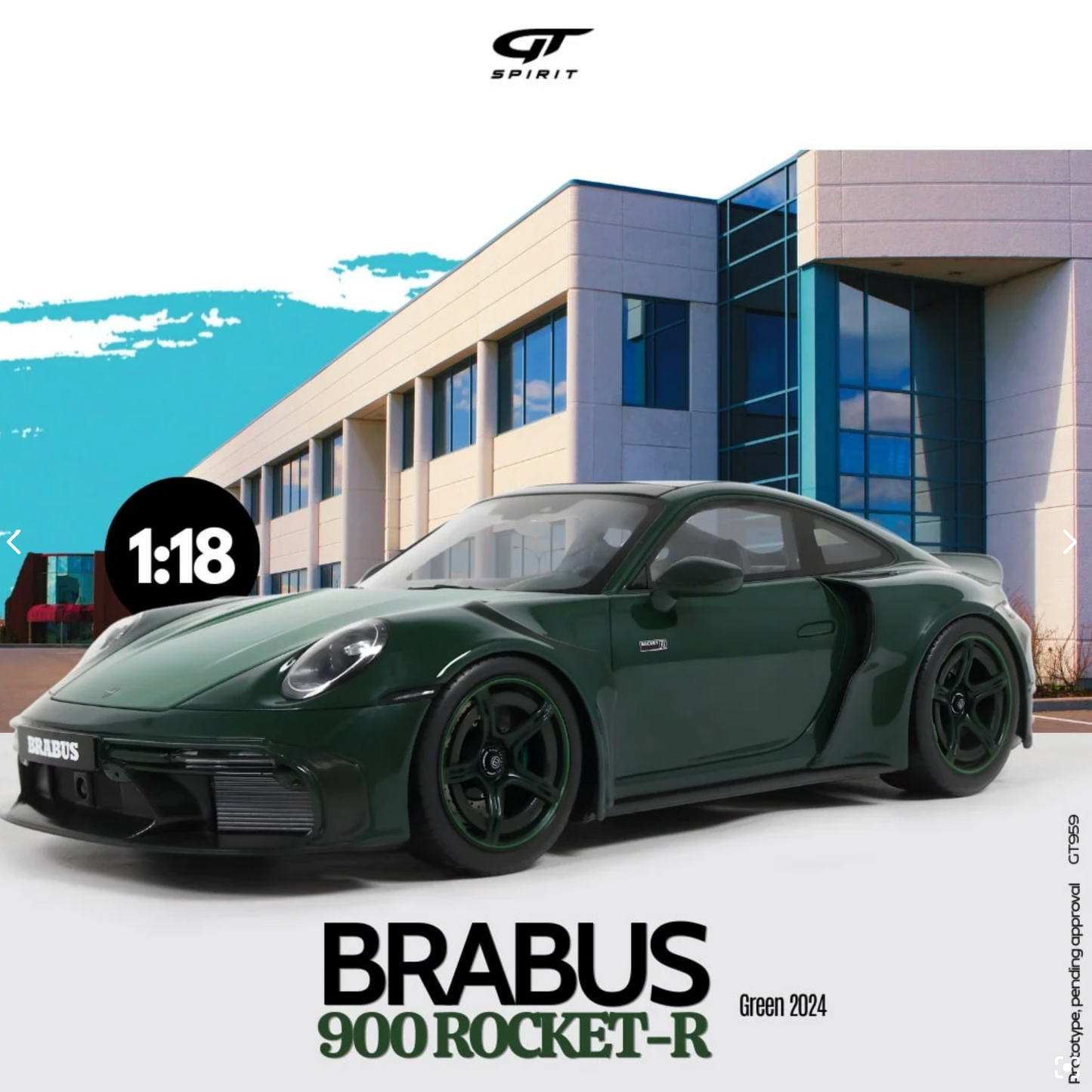 GT-Spirit 1:18 Porsche Brabus 900 ROCKET-R 2024 Pre-order