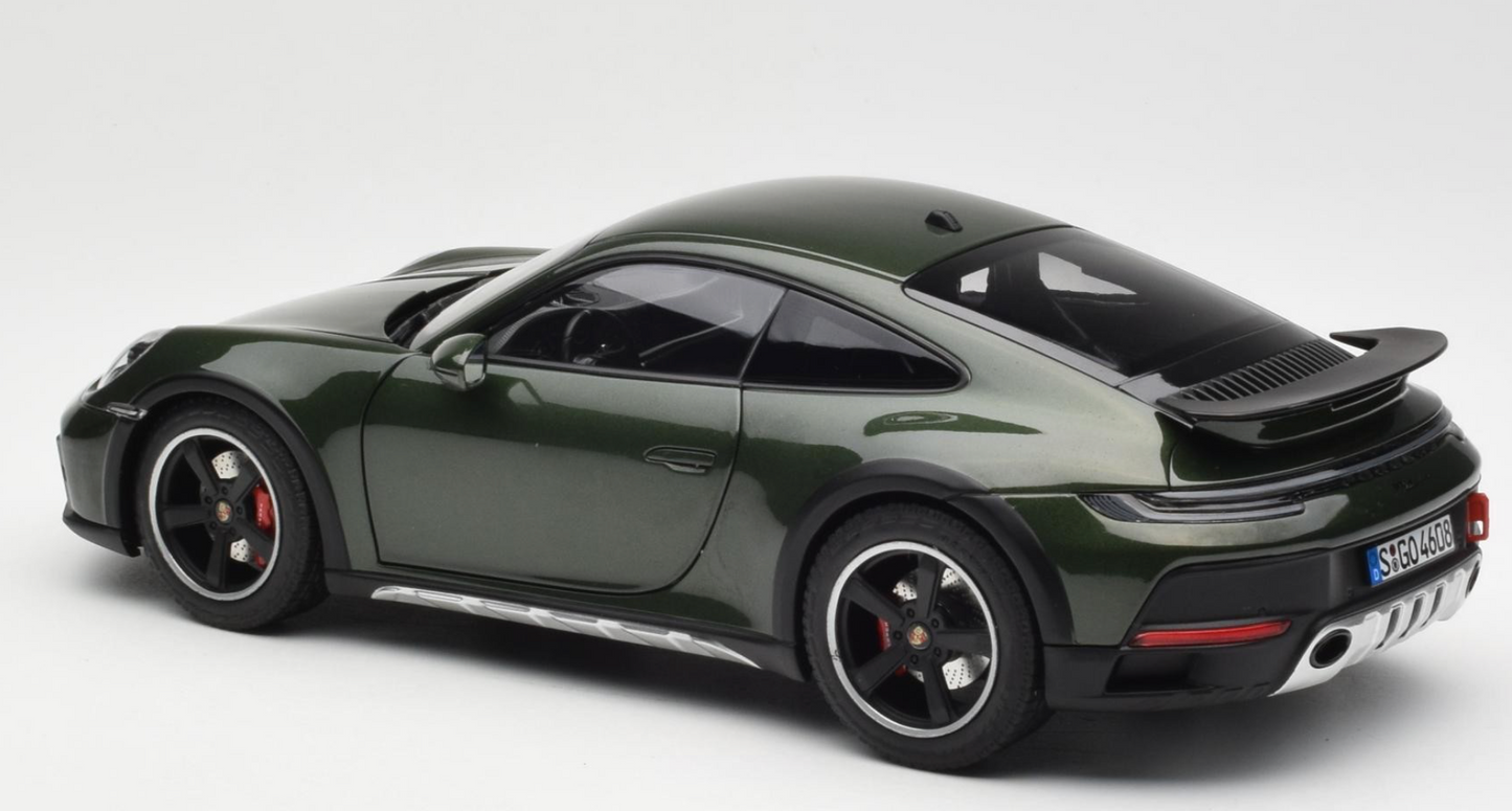 Norev 1:18 PORSCHE 911 992 DAKAR OAK GREEN METALLIC