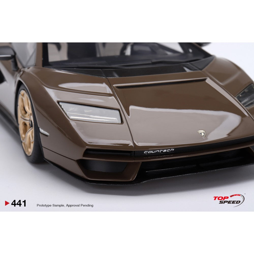 Top Speed Model - Lamborghini Countach LPI 800-4 Dark Bronze 1:18