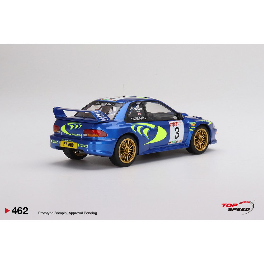 Top Speed Model - Subaru Impreza WRC97 1997 Rally Sanremo Winner #3 1:18