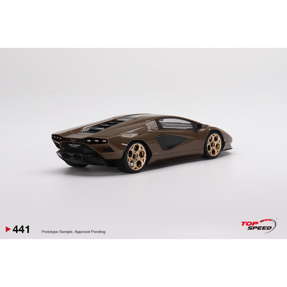 Top Speed Model - Lamborghini Countach LPI 800-4 Dark Bronze 1:18