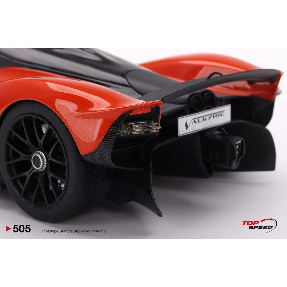 Top Speed Model - Aston Martin Valkyrie Hyper Orange 1:18